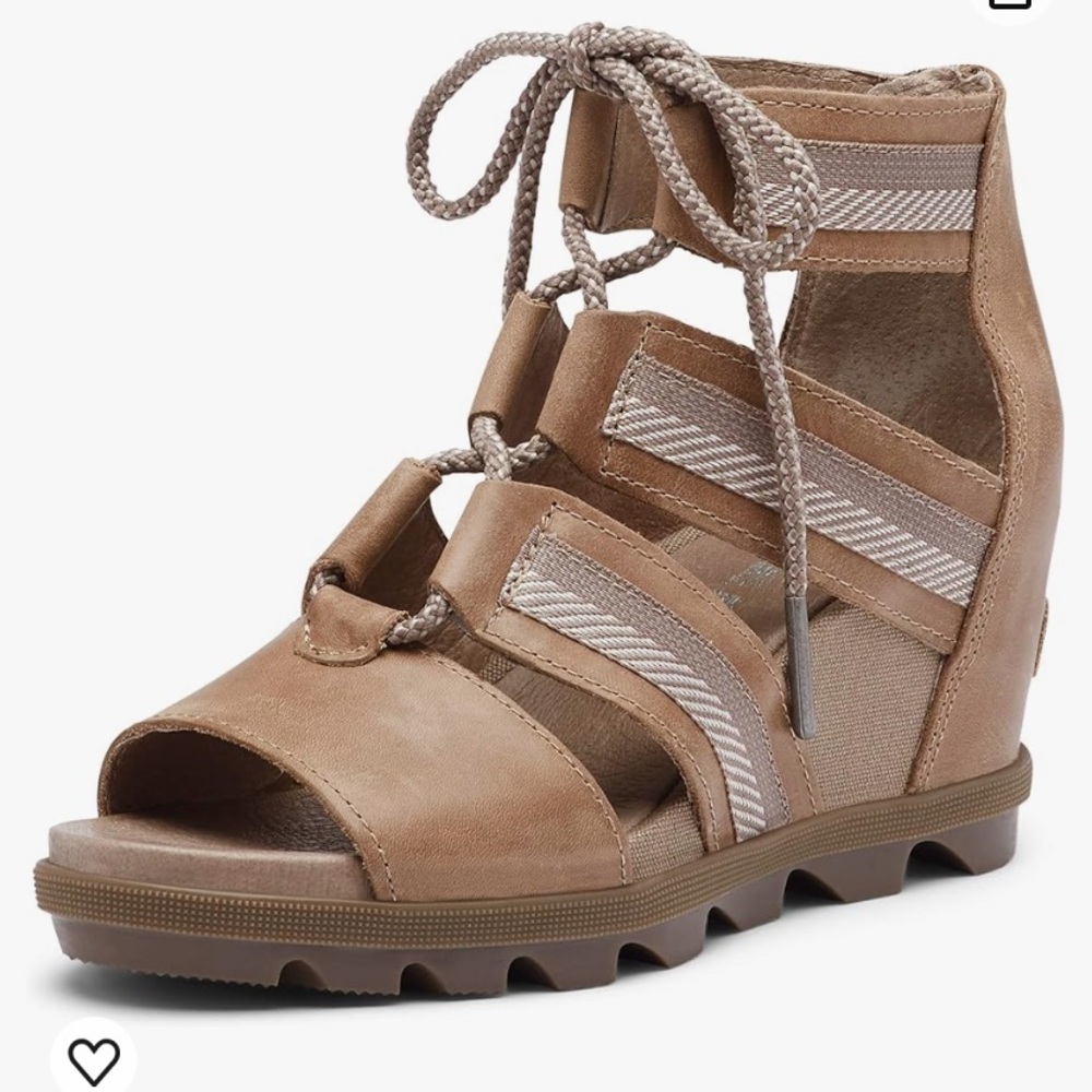 Sorel Joanie ll lace up wedges size 7